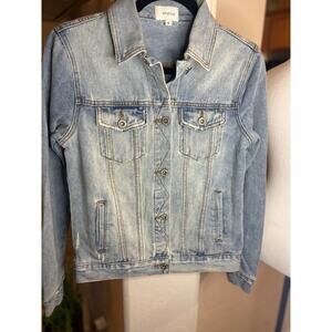 Wishlist Women's Light Wash Classic Denim Jacket Small 2-6